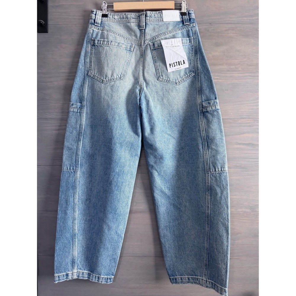 NWT PISTOLA Gio High‎ Rise
Balloon Jean Size 27 Barrel Horseshoe Latern - Picture 5 of 8